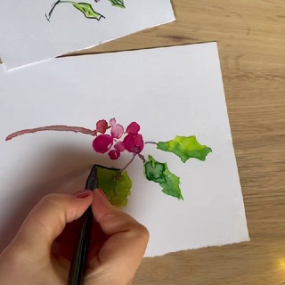 Логотип @waterandcolors - Акварельное путешествие