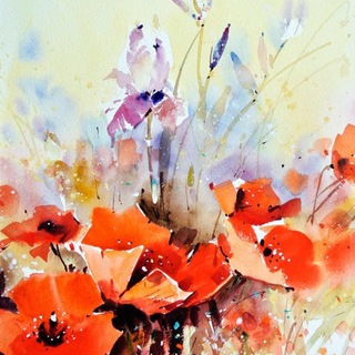 Логотип @watercolore - Watercolour/ Watercolor/Acquerello/ Акварель