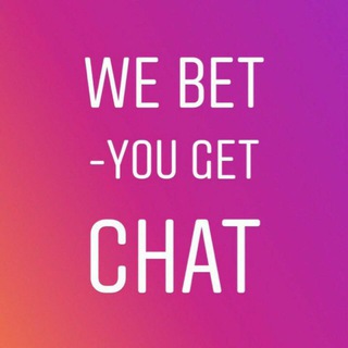 Логотип @webetyougetchat - We Bet — You Get Chat