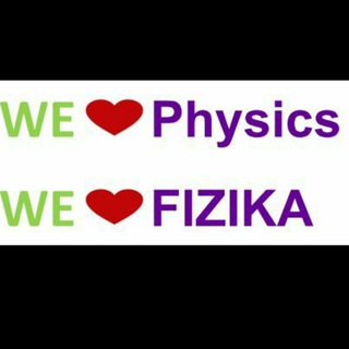 Логотип @welovefizika - WE❤️FIZIKA | Uyda qoling!!!