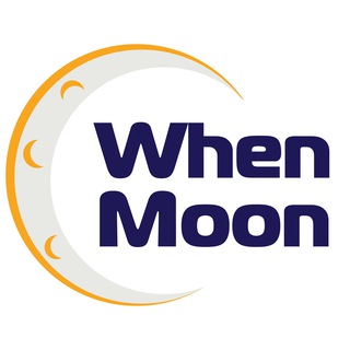 Логотип @whentothemoon - When Moon?