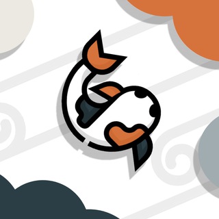 Логотип @white_koi - «Белая Кои» | Китайский язык