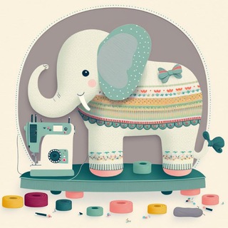 Логотип @whiteslon - ⒽⒶⓃⒹⓂⒶⒹⒺ Клуб рукоделия