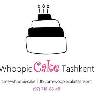 Логотип @whoopiecake - WhoopieCakeTashkent- торты на заказ в Ташкенте, детский, День рождения, капкейки, меренговый рулет