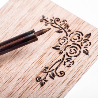 Логотип @woodburning - Пирография. Выжигание.