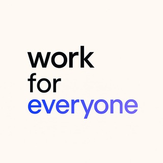 Логотип @work_for_everyone - Работа для всех! |Вакансии, работа, фриланс, удаленная работа, работа вахтой