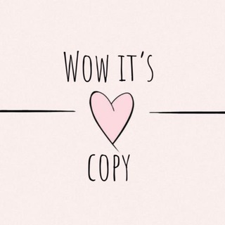 Логотип @wow_its_copy - Wow it’s copy 💔