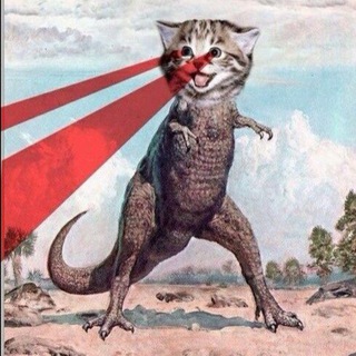 Логотип @writingwithdinosaurs - Годзилла и космос