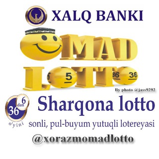 Логотип @xorazmomadlotto - XoRaZM OMAD LOTTO