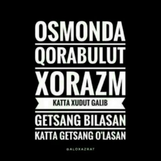 Логотип @xorazmshox777 - XAREZM SHOX