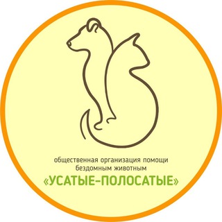 Логотип @ysatie_polosatie - "УСАТЫЕ-ПОЛОСАТЫЕ "- помощь бездомным животным Чувашии
