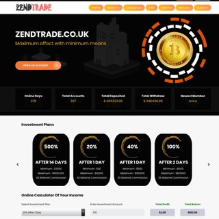 Логотип @zendtrad - ZENDTRADE.CO.UK
