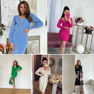 Логотип @ziro4ka_trikotag_platia - Зірочка сукні з довгим рукавом @bulgakovadarina